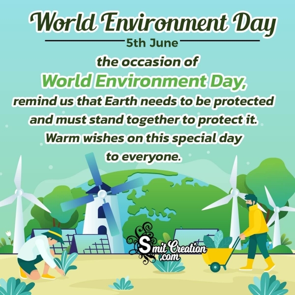 5 June World Environment Day Message