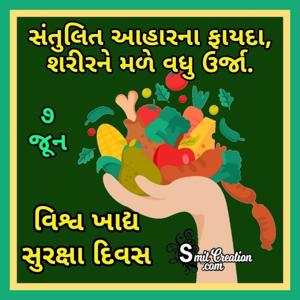 7 June World Food Safety Day Gujarati Image
