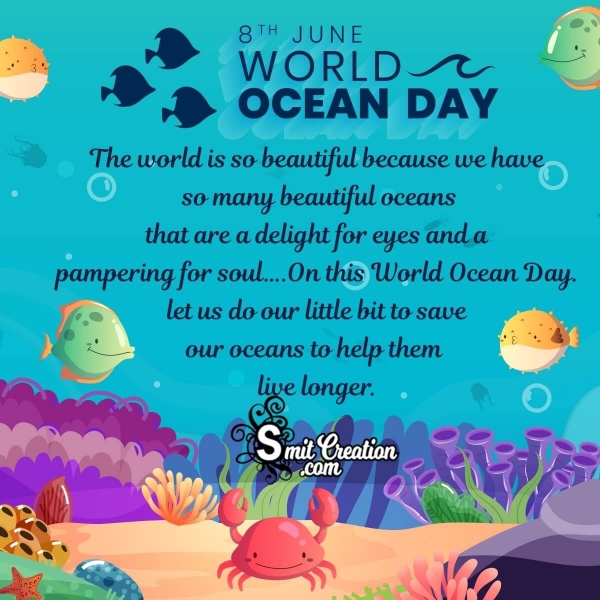 8 June World Oceans Day