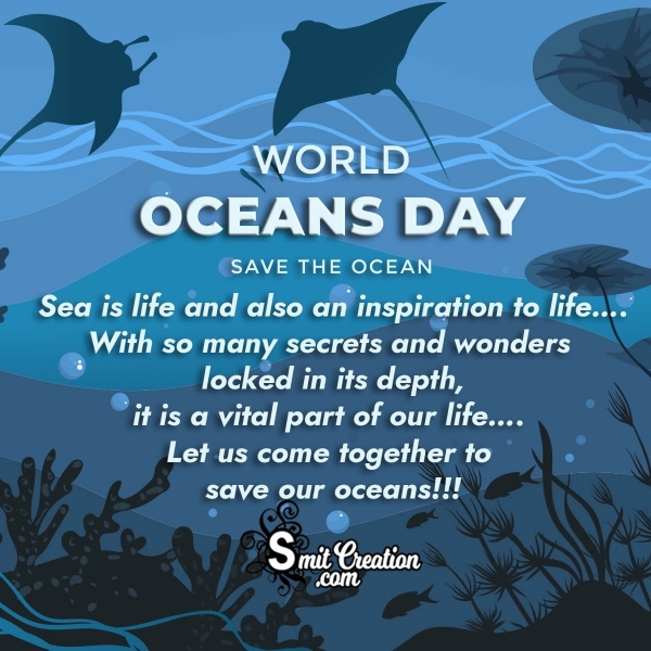 World Oceans Day Message