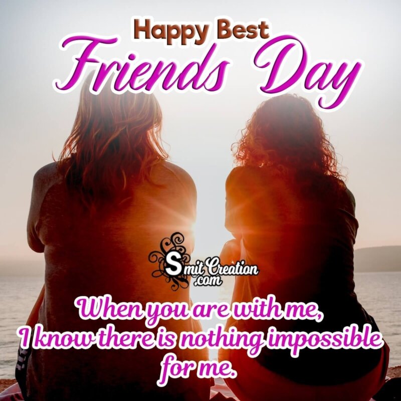 Happy Best Friends Day Picture - SmitCreation.com