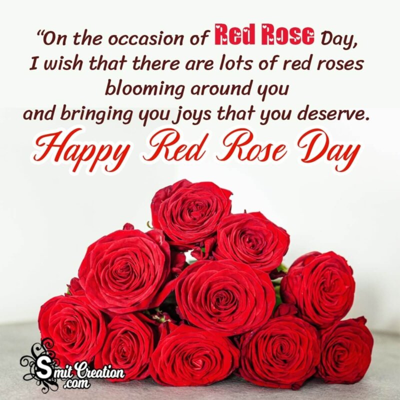 Happy Red Rose Day Motivational Quote - SmitCreation.com