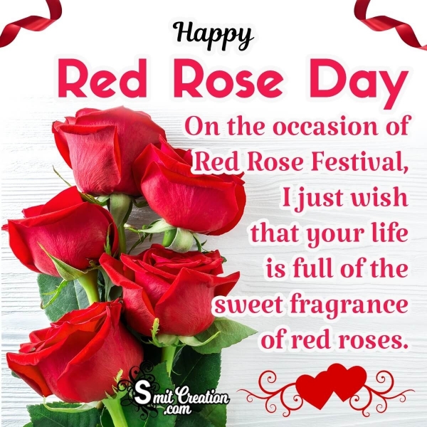 Happy Red Rose Day Wish Image