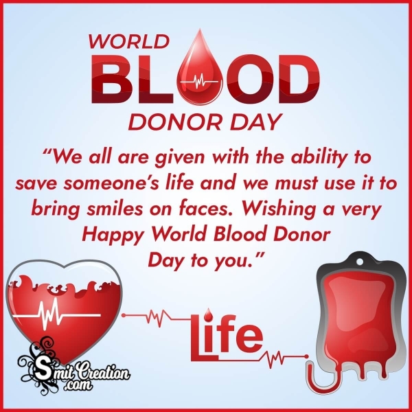 Happy World Blood Donor Day Pic