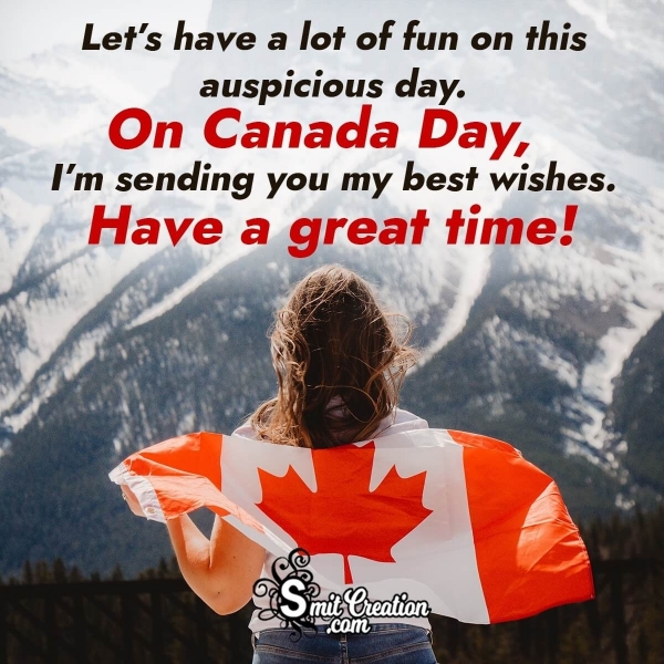 Happy Canada Day Wish For a Canadian Friend