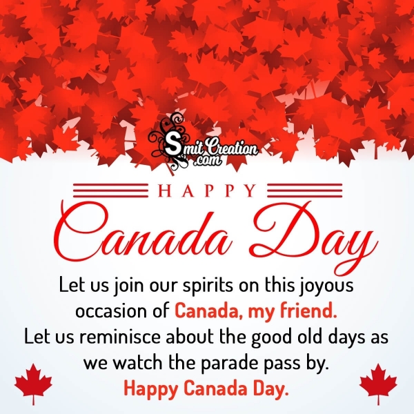 Canada Day Wish For a Canadian Friend