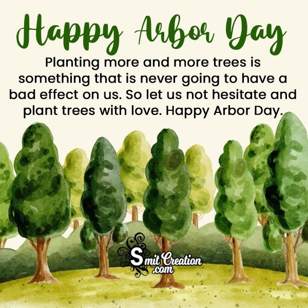 Happy Arbor Day Message Image