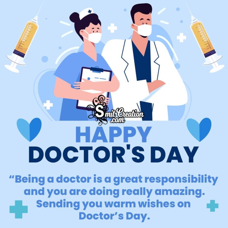 Happy Doctors' Day Wish Image - SmitCreation.com