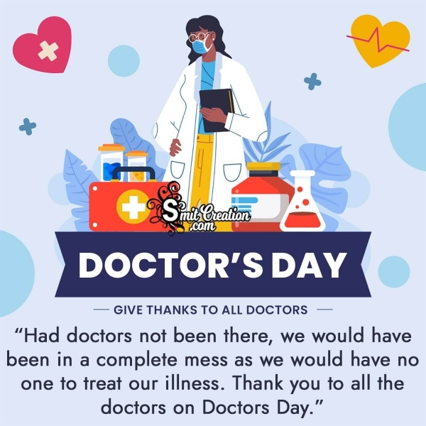Doctors’ Day Thanks Image