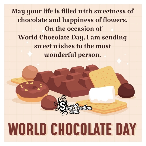 Happy World Chocolate Day Sweet Wishes