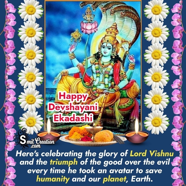 Happy Devshayani Ekadashi Greeting