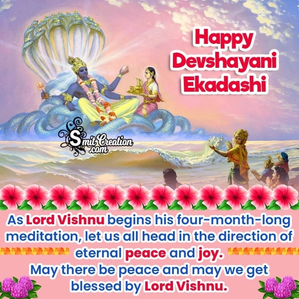 Happy Devshayani Ekadashi Blessings Image