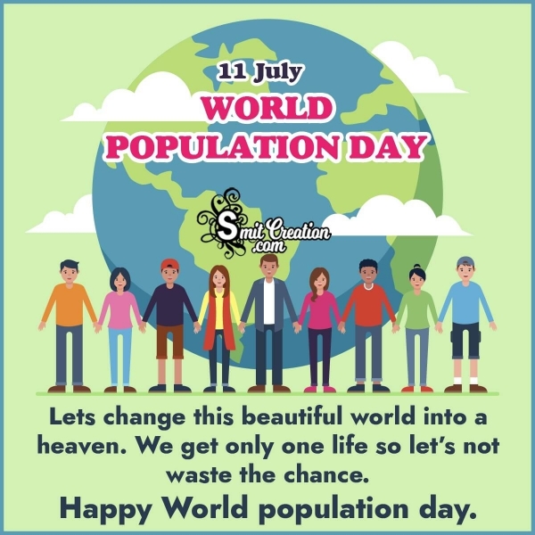 Happy World Population Day Status Image