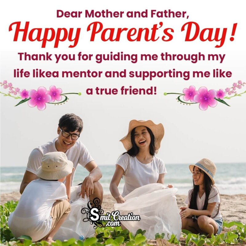 Happy Parents Day Thank You Message - SmitCreation.com