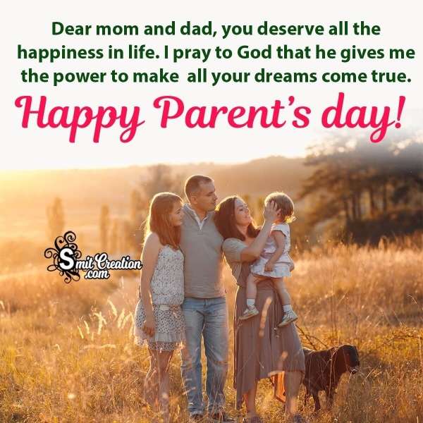 Happy Parents Day Prayer Image