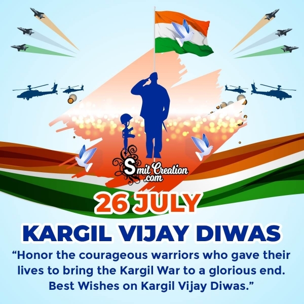 26 July Kargil Vijay Diwas Greetings