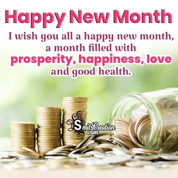 Happy New Month Wishes Image