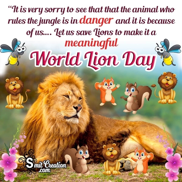 World Lion Day Message