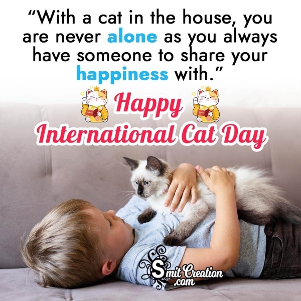 Cute International Cat Day Wishes