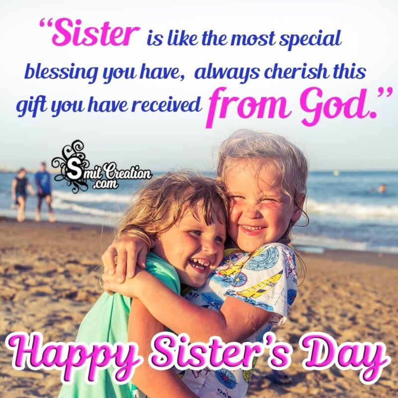 Sisters Day Wishes, Messages Images - SmitCreation.com