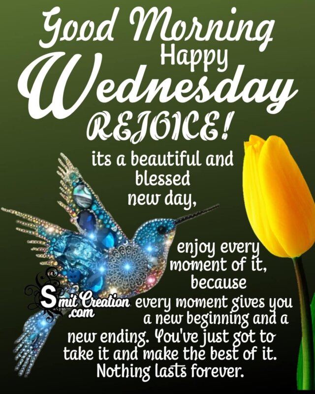 Good Morning Happy Wednesday Enjoy - SmitCreation.com