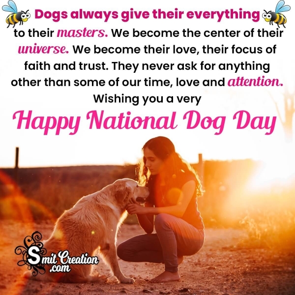 Wonderful International Dog Day Wish