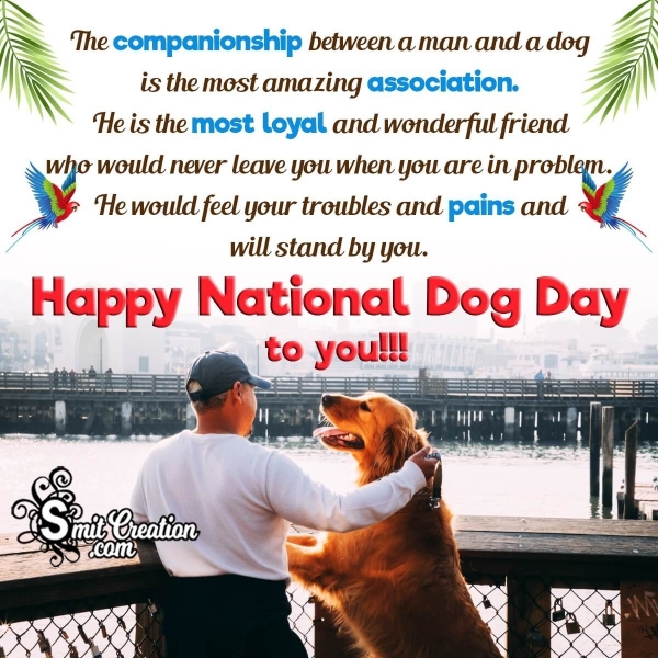 International Dog Day Message Photo