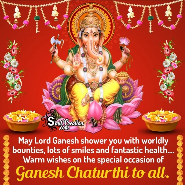 Blessed Ganesh Chaturthi Status Image