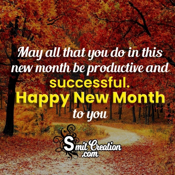 Successful Happy New Month