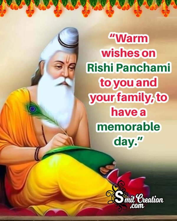 Warm wishes on Rishi Panchami Photo