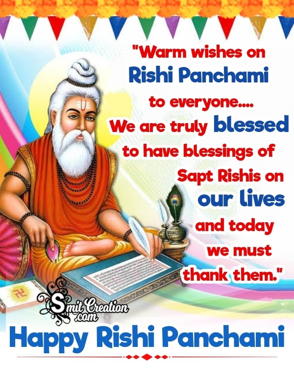 Warm wishes on Rishi Panchami