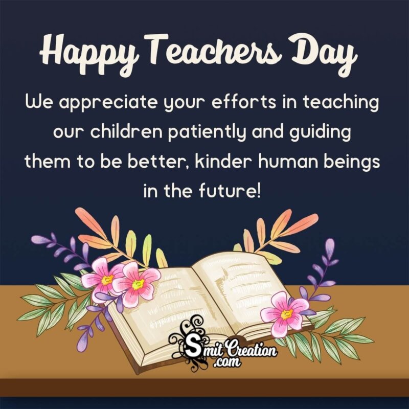 Teachers Day Message From Parents - SmitCreation.com