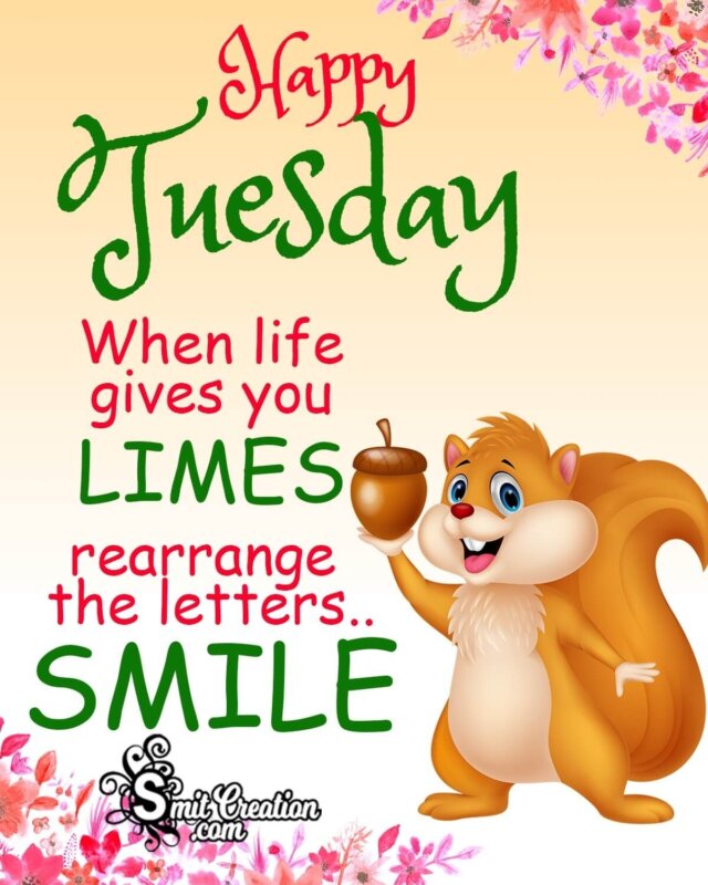 Happy Tuesday Message Image - SmitCreation.com