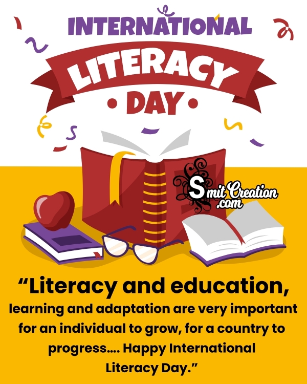 International Literacy Day Whatsapp Pic