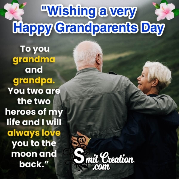 Grandparents day To Grandma Grandpa