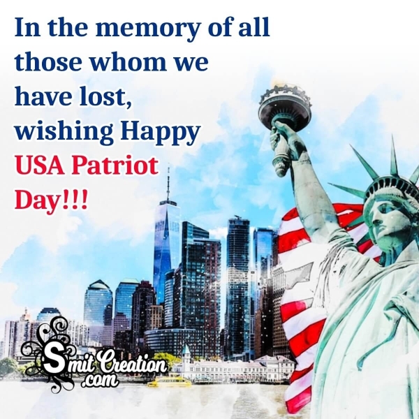 Wishing Happy USA Patriot Day