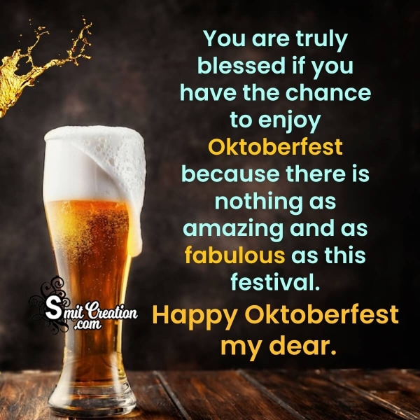 Happy Oktoberfest My Dear