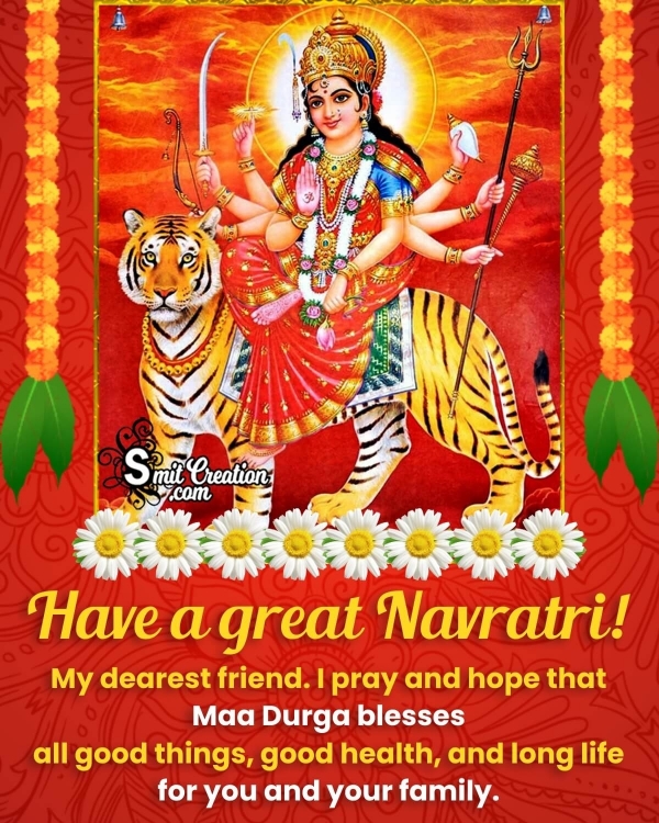 Happy Navratri Wish For Friend