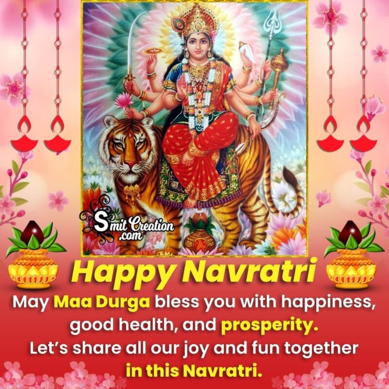 Happy Navratri Wish Photo - SmitCreation.com