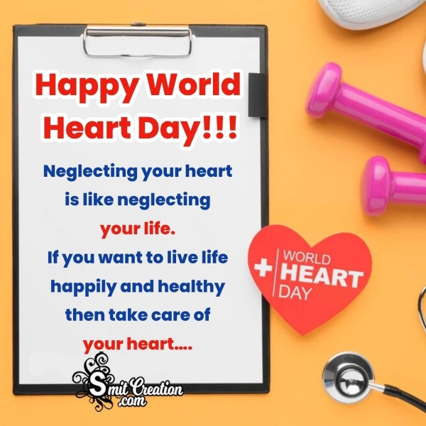 Wonderful World Heart Day Quote Picture