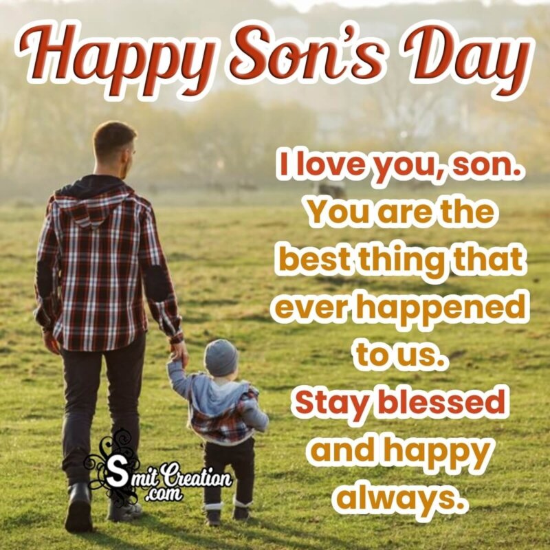 Son's Day Status Picture - SmitCreation.com