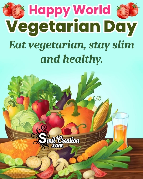 Happy World Vegetarian Day Wish Photo