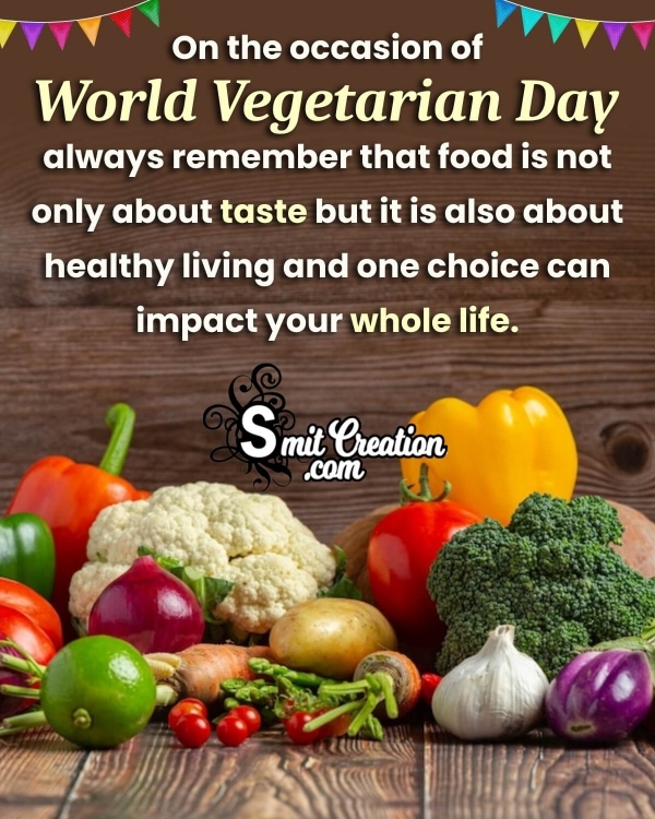 World Vegetarian Day Greeting Image
