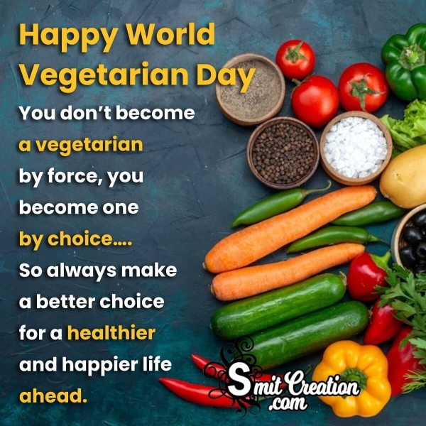 World Vegetarian Day Message Pic