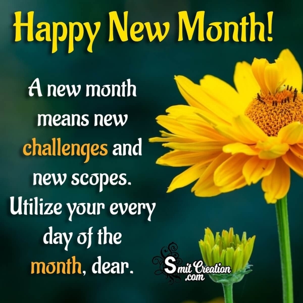 New Month, New Challenges