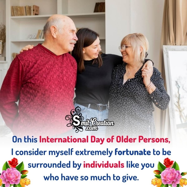 Happy International Day Of Older Persons