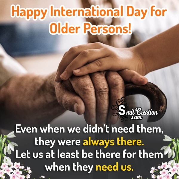 International Day Of Older Persons Status Pic