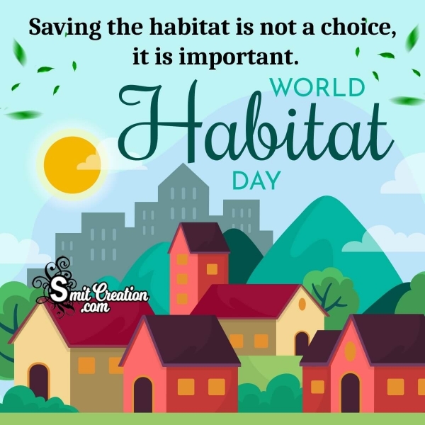 World Habitat Day Quote Photo