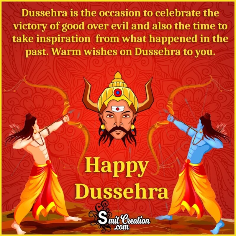 Happy Dussehra Message Picture - SmitCreation.com