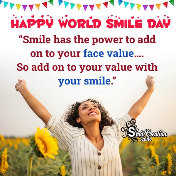 World Smile Day Message Pic